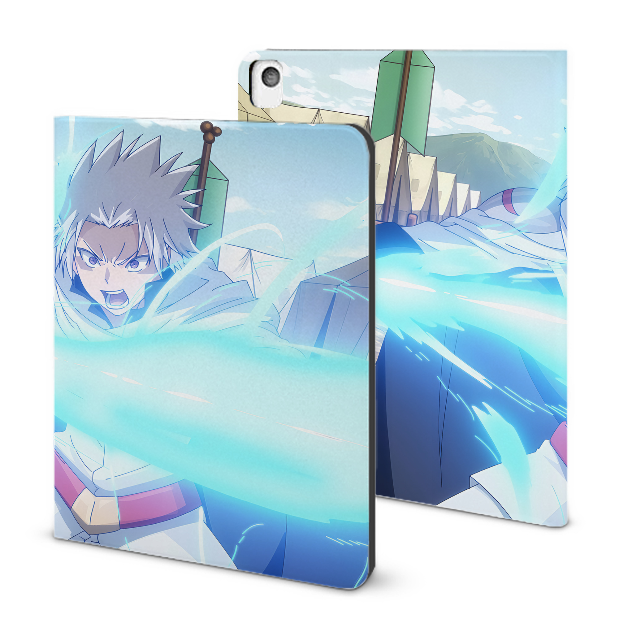 （画像用） 転スラ Regarding Reincarnated to Slime IPadケース ペンホルダー付き ブックスタイルデザイン